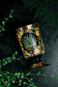 Verre à Mélange « Hand Painted Agave »