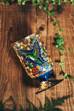 Load image into Gallery viewer, Mixing Glass « Hand Painted Colibrí Azul »
