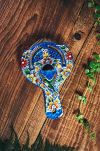 Strainer « Hand Painted Colibrí Azul »